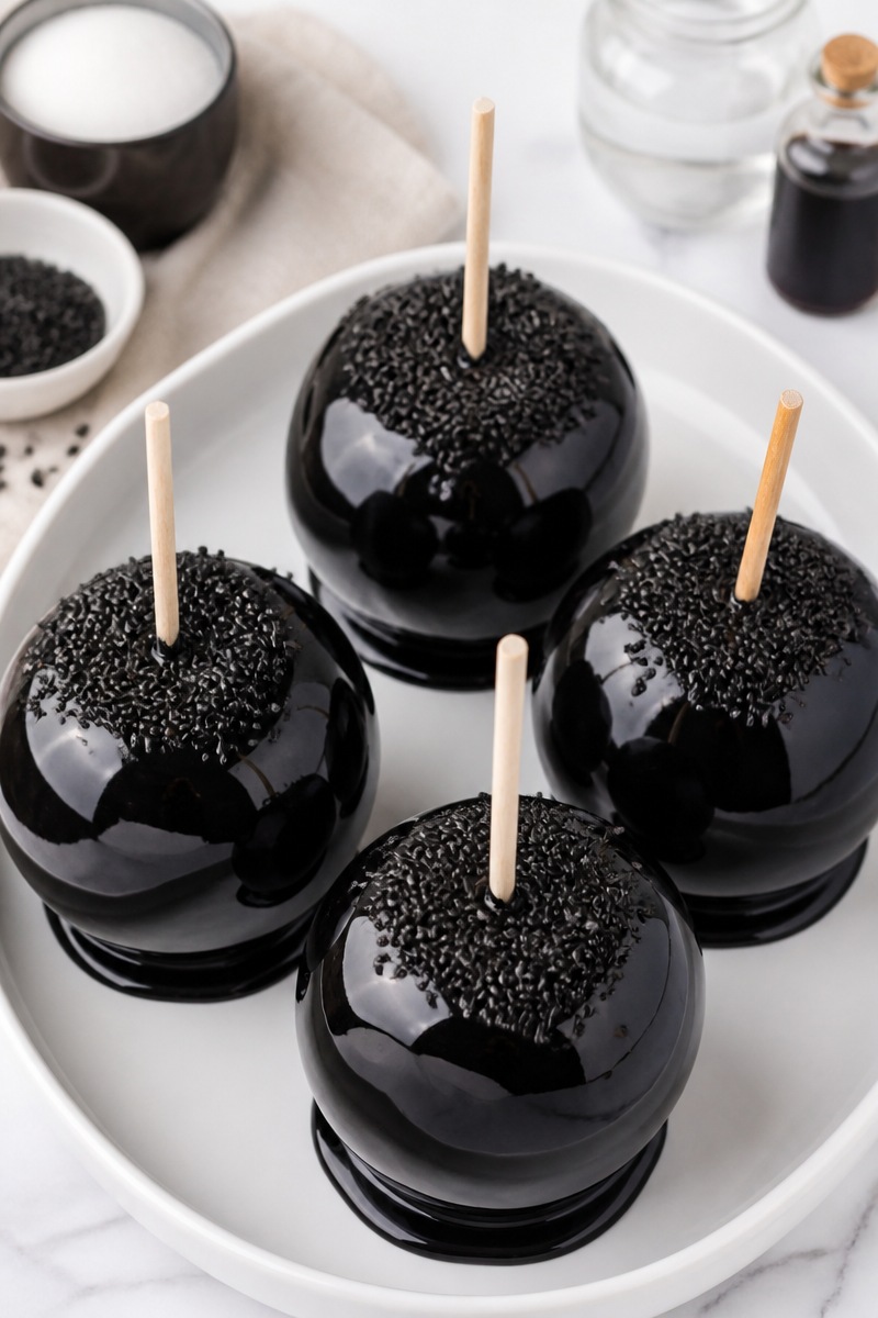 Creepy Black Poison Candy Apple Creepy Black Poison Candy Apple
