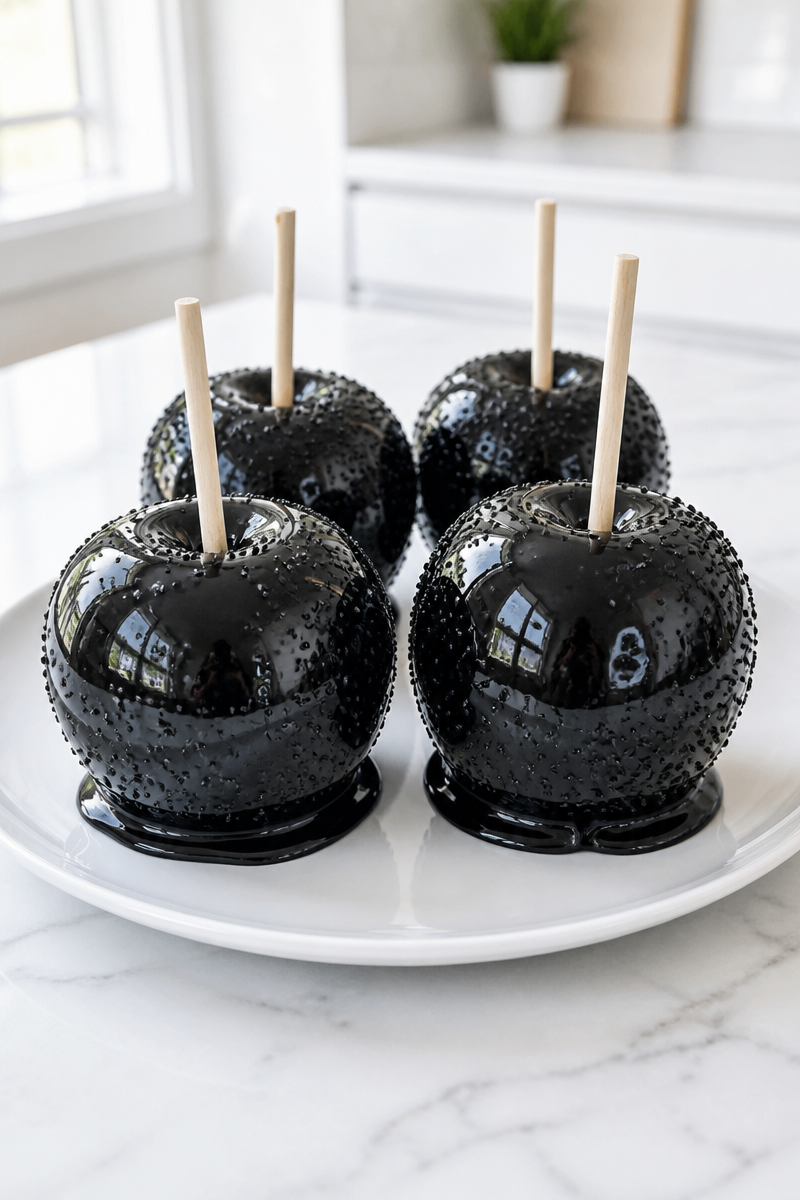 Creepy Black Poison Candy Apple Creepy Black Poison Candy Apple