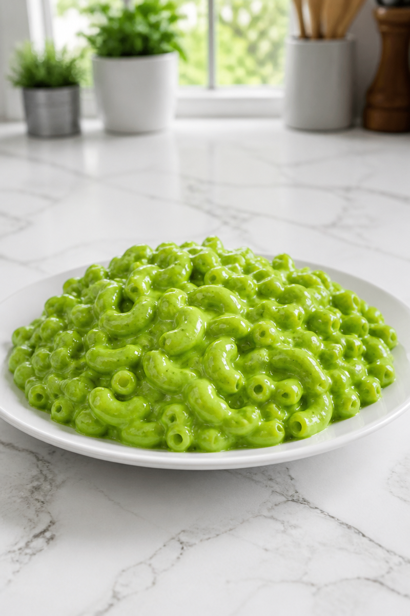 Creepy Green Slime Macaroni Cheese Creepy Green Slime Macaroni Cheese