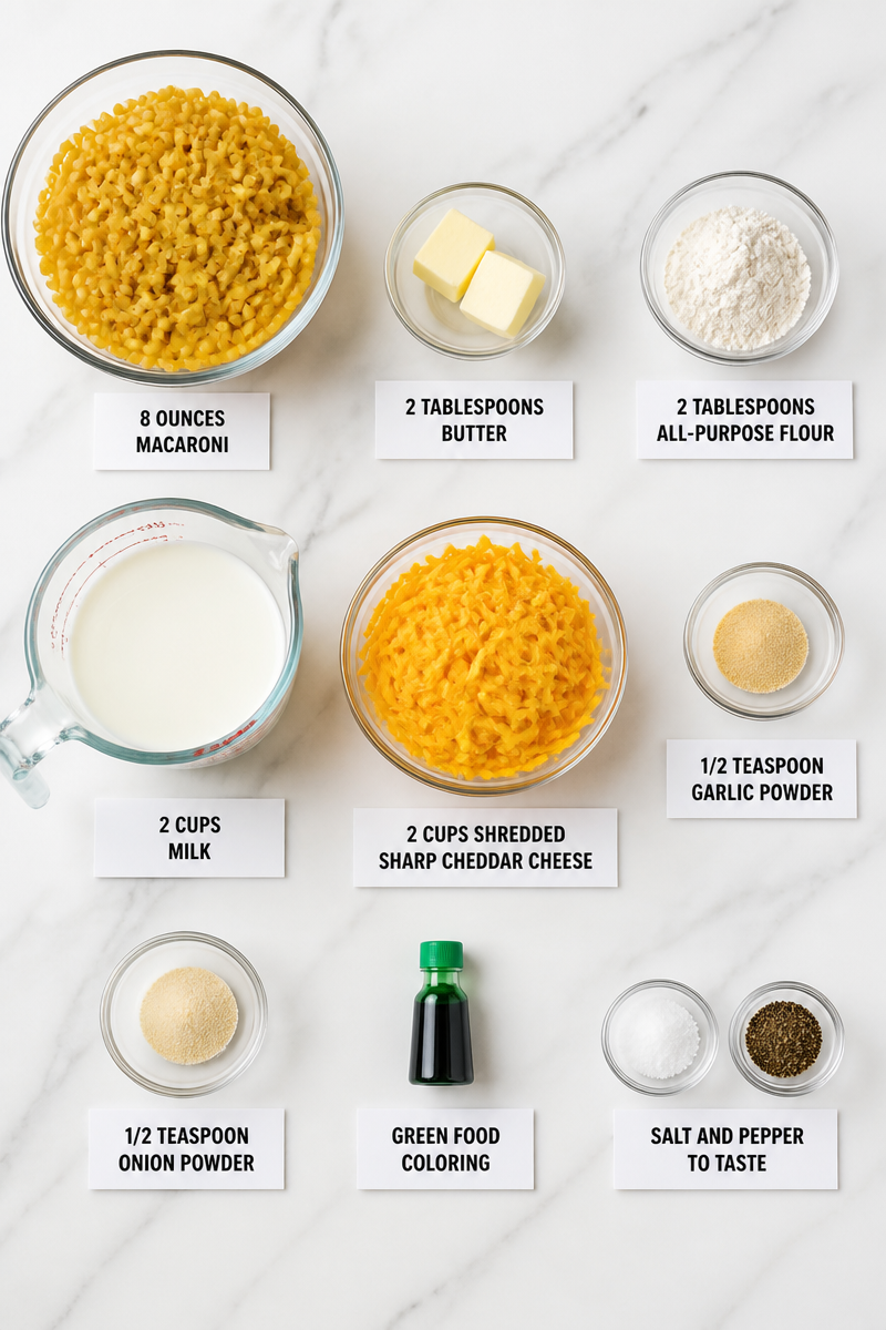 Creepy Green Slime Macaroni Cheese Creepy Green Slime Macaroni Cheese