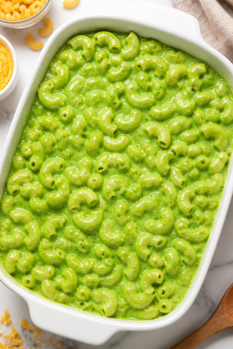 Creepy Green Slime Macaroni Cheese Creepy Green Slime Macaroni Cheese