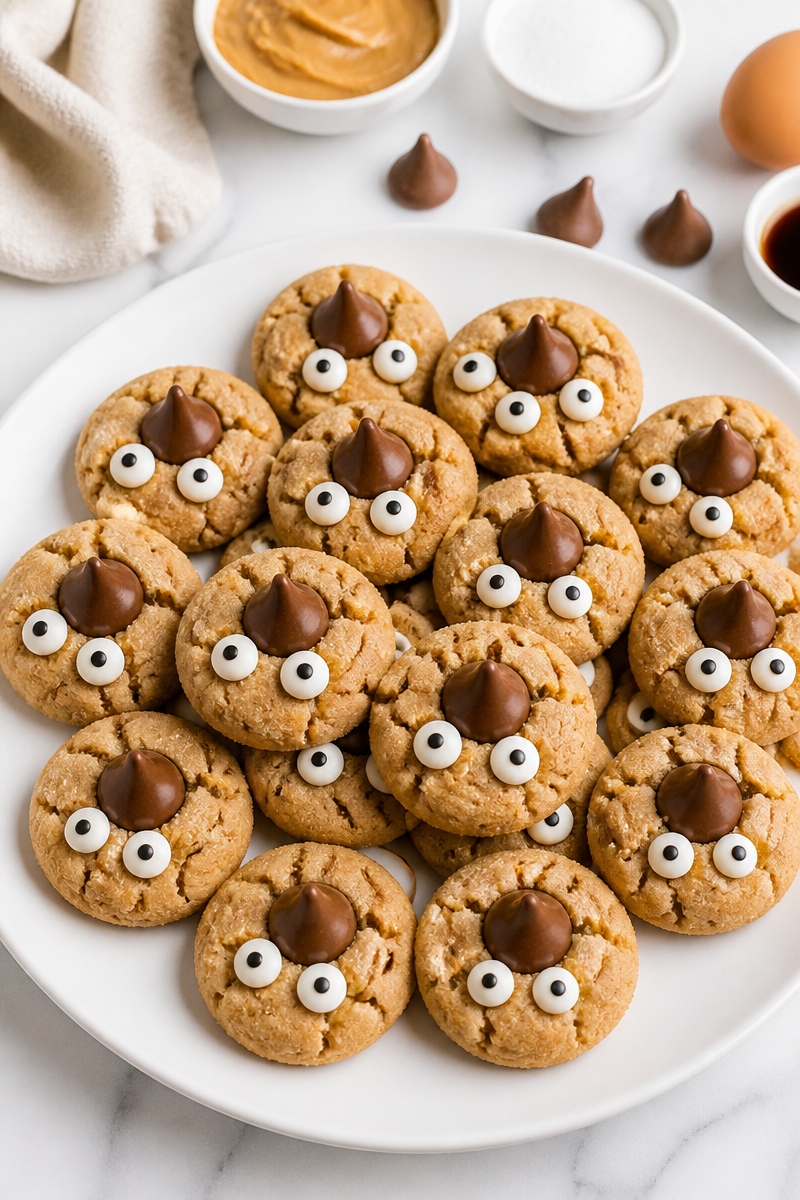 Creepy Monster Eyeball Peanut Butter Blossom Creepy Monster Eyeball Peanut Butter Blossom