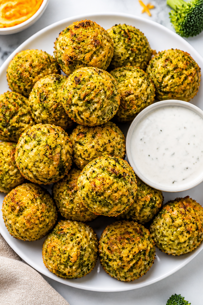 Crispy Air Fryer Broccoli Cheese Bite
