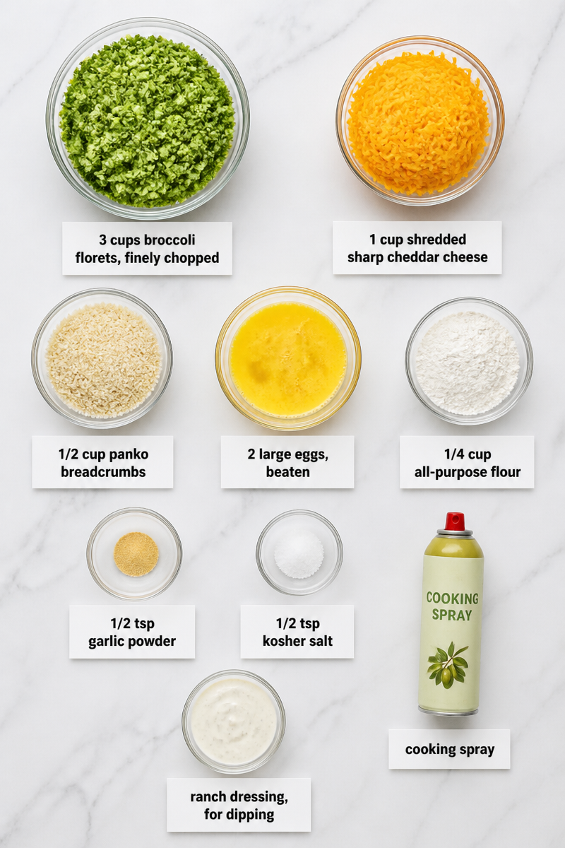 Crispy Air Fryer Broccoli Cheese Bite