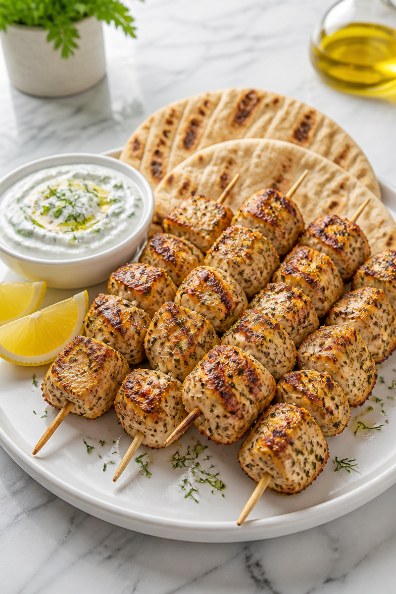 Crispy Air Fryer Chicken Souvlaki