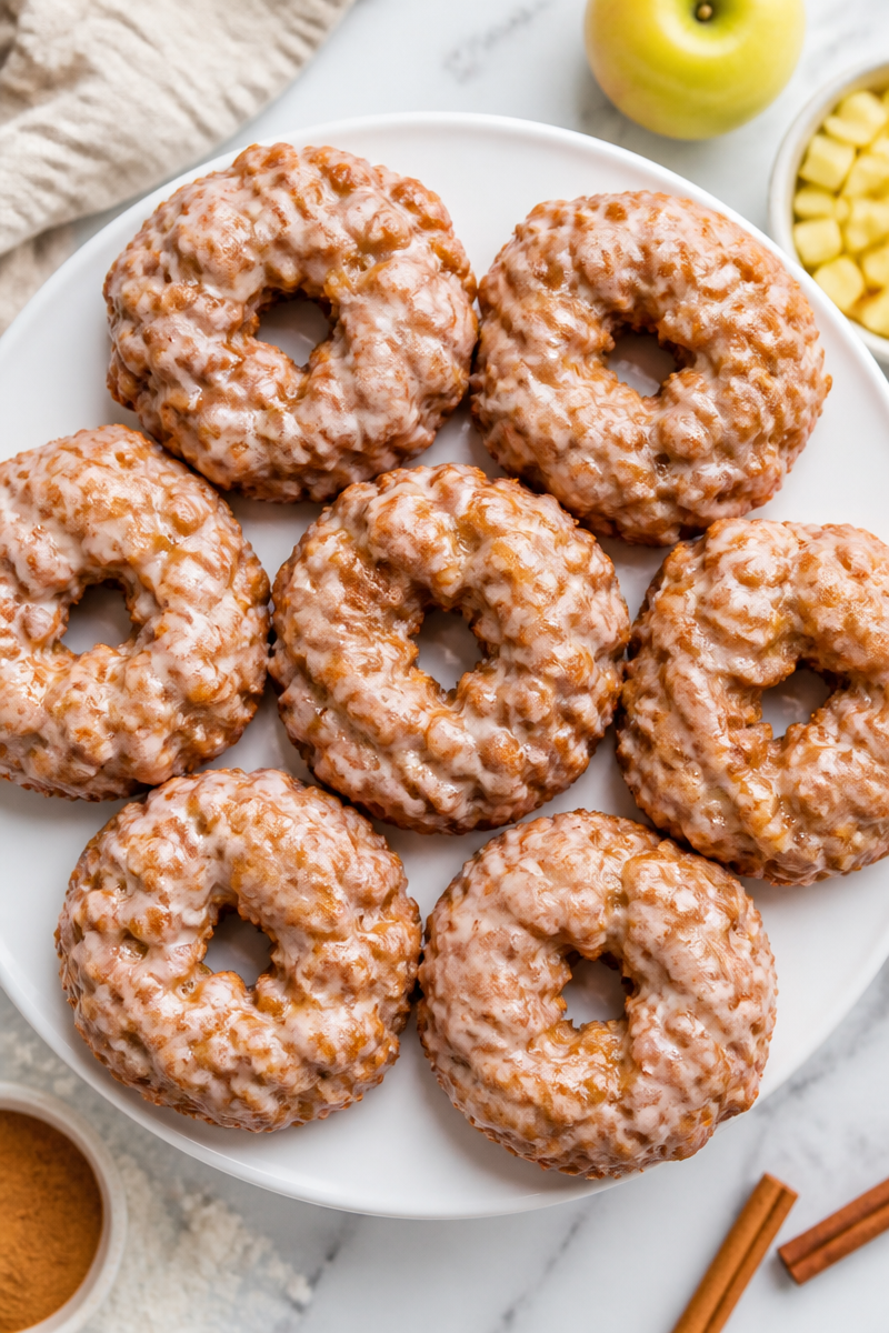 Crispy Baked Apple Fritter Ring