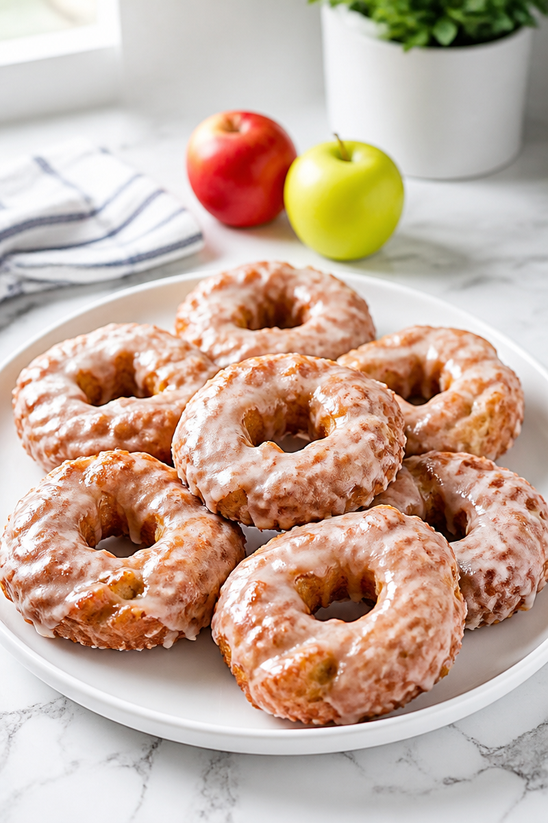 Crispy Baked Apple Fritter Ring