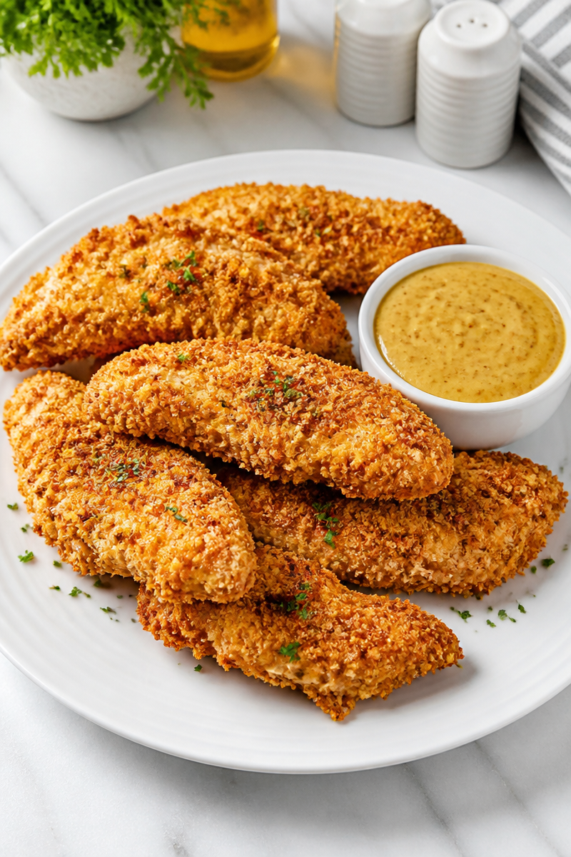 Crispy Baked Chicken Tender Panko Crispy Baked Chicken Tender Panko