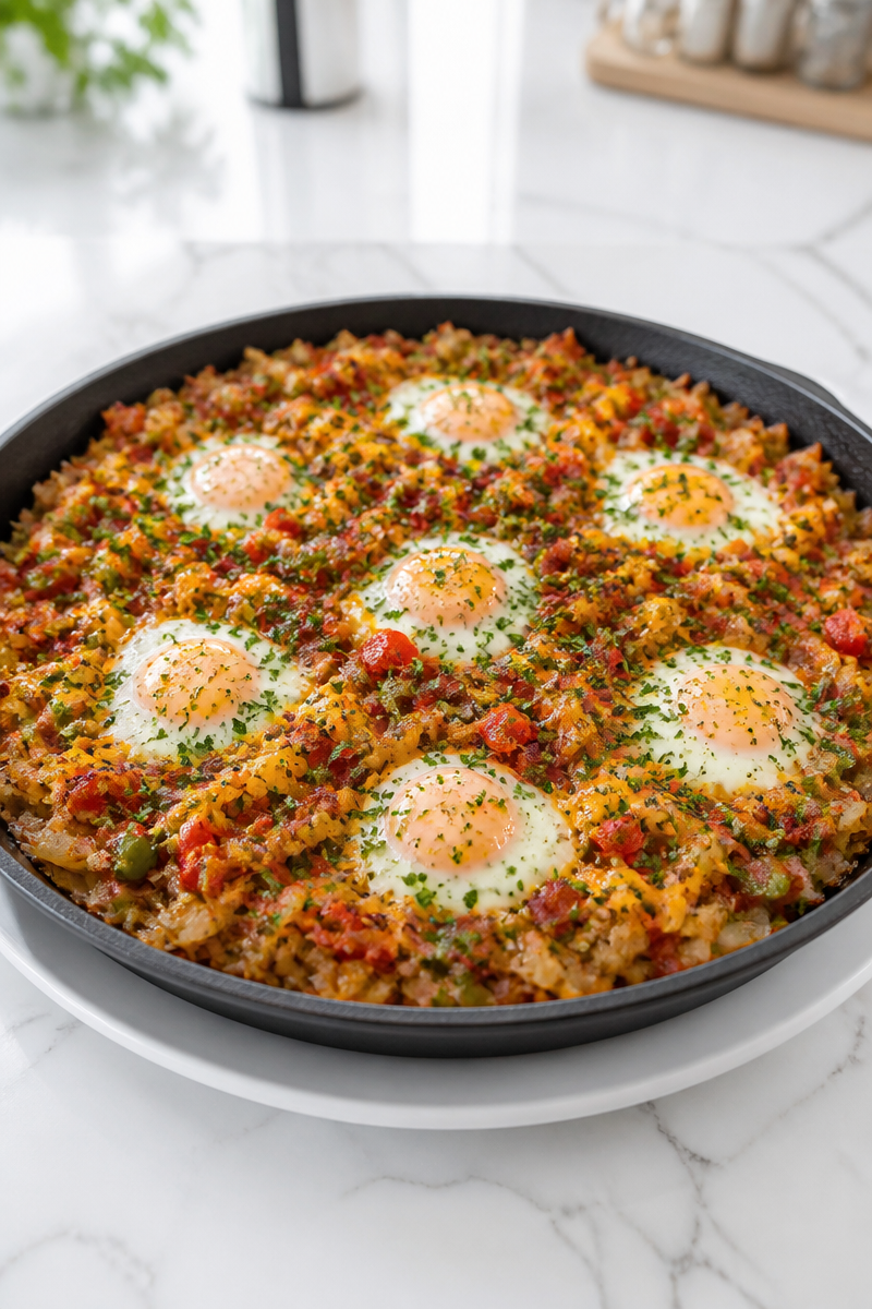 Crispy Hash Brown Breakfast Skillet