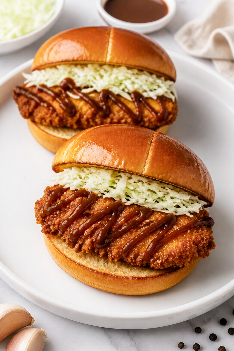 Crispy Panko Chicken Katsu Sandwich Crispy Panko Chicken Katsu Sandwich