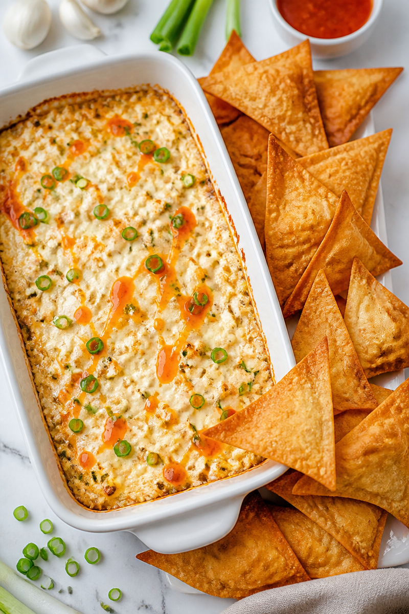 Crispy Rangoon Dip Wonton Chip Crispy Rangoon Dip Wonton Chip