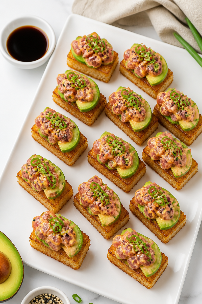 Crispy Rice Spicy Tuna Bite Crispy Rice Spicy Tuna Bite