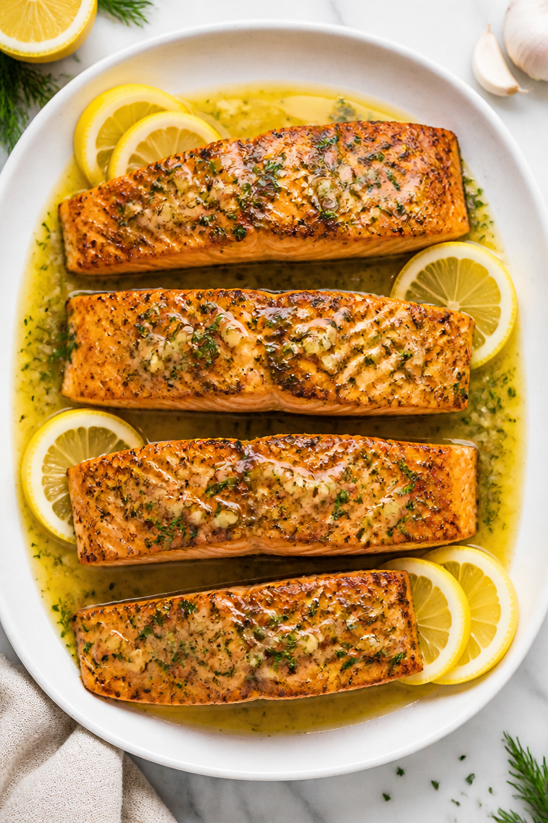 Crispy Salmon With Lemon Butter Crispy Salmon With Lemon Butter