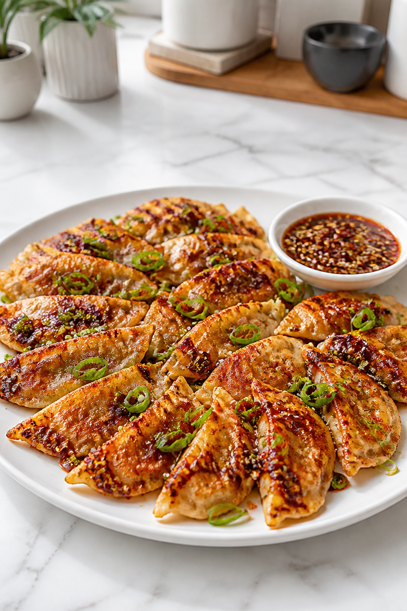 Crispy Smashed Gyoza Chili Oil Crispy Smashed Gyoza Chili Oil