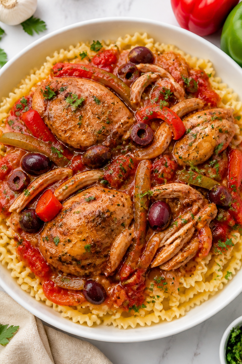 Crockpot Chicken Cacciatore Italian Stew Crockpot Chicken Cacciatore Italian Stew