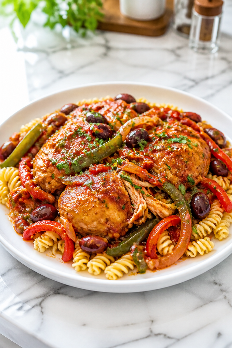 Crockpot Chicken Cacciatore Italian Stew Crockpot Chicken Cacciatore Italian Stew