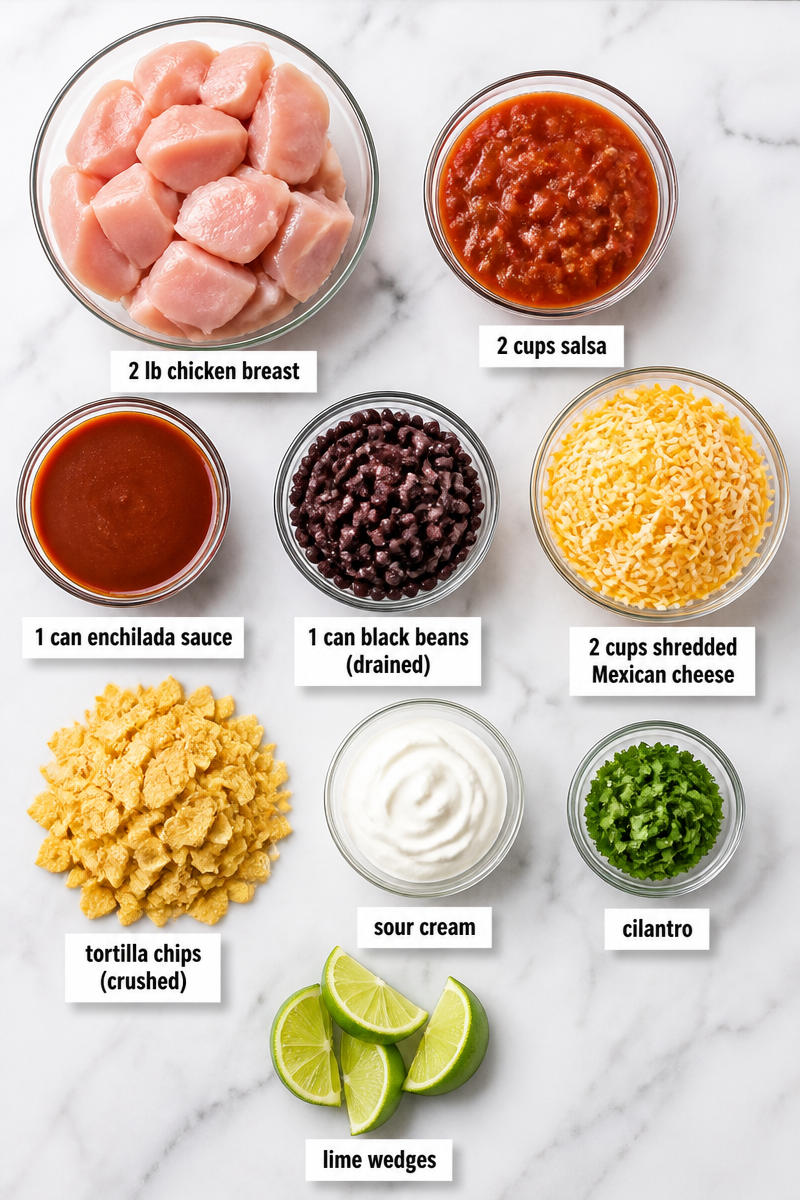 Crockpot Chicken Taco Casserole Dump Go Crockpot Chicken Taco Casserole Dump Go