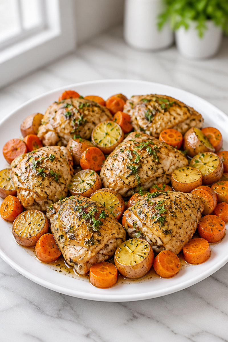 Crockpot Chicken Thigh Dinner Bake Crockpot Chicken Thigh Dinner Bake