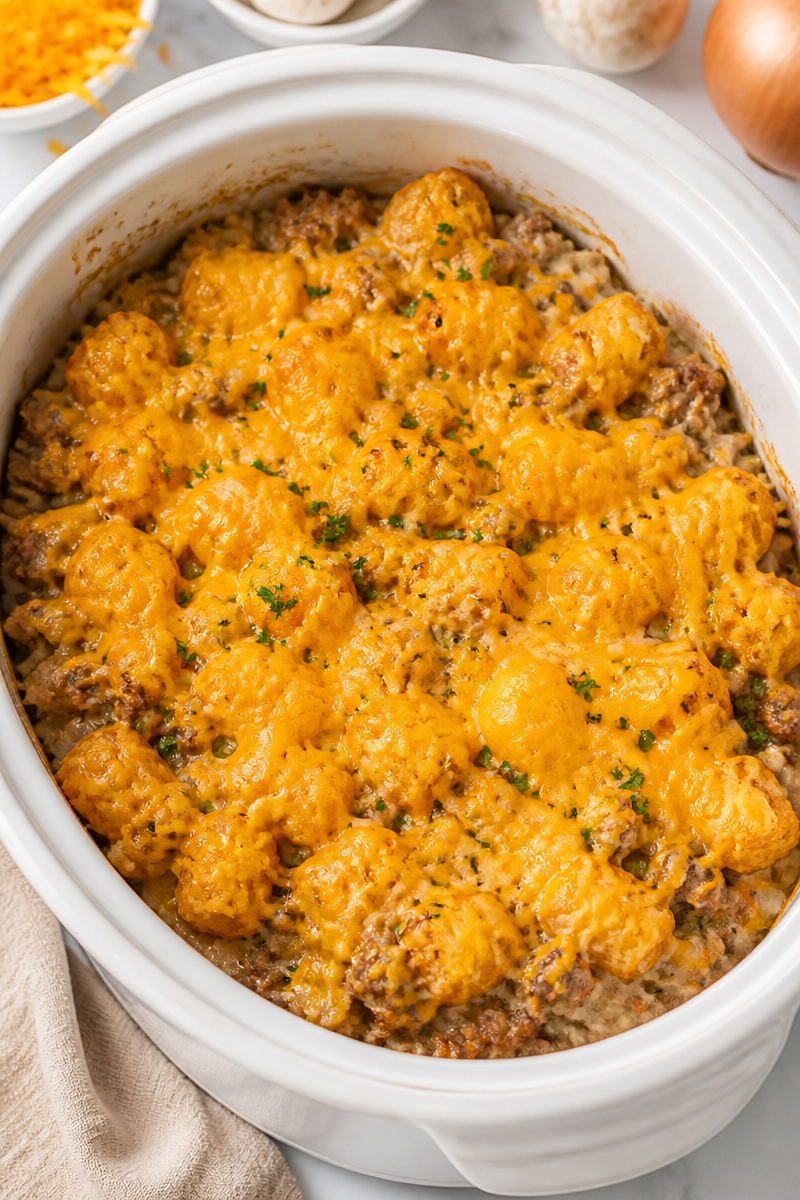Crockpot Hamburger Casserole Seven Ingredient Crockpot Hamburger Casserole Seven Ingredient