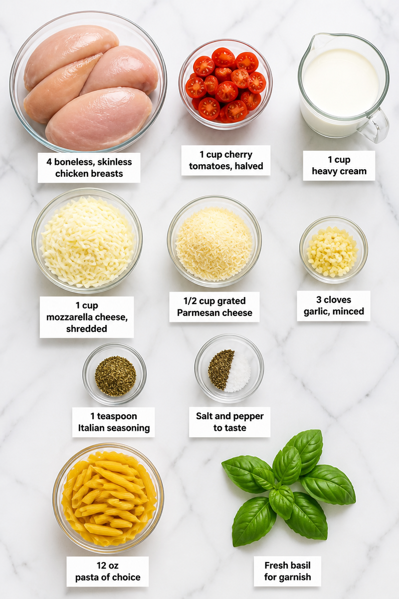 Crockpot Marry Me Chicken Pasta