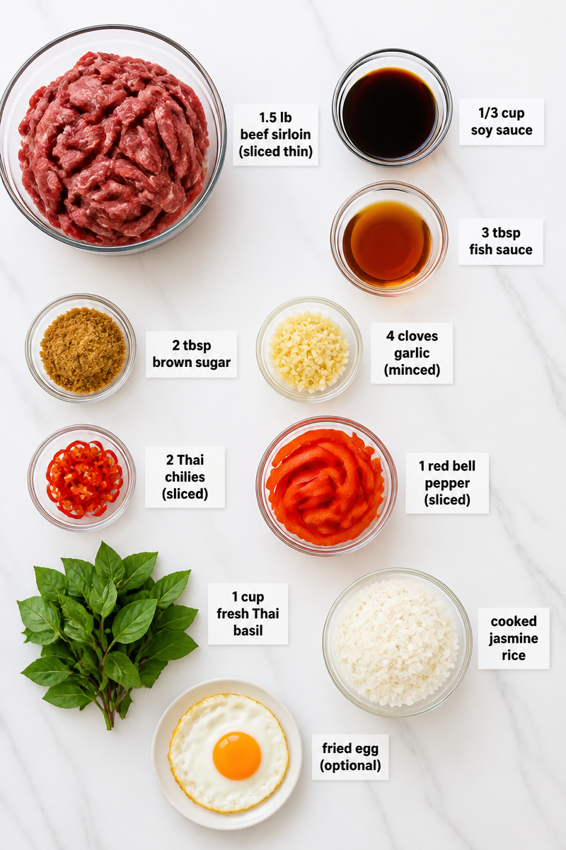 Crockpot Thai Basil Beef Rice