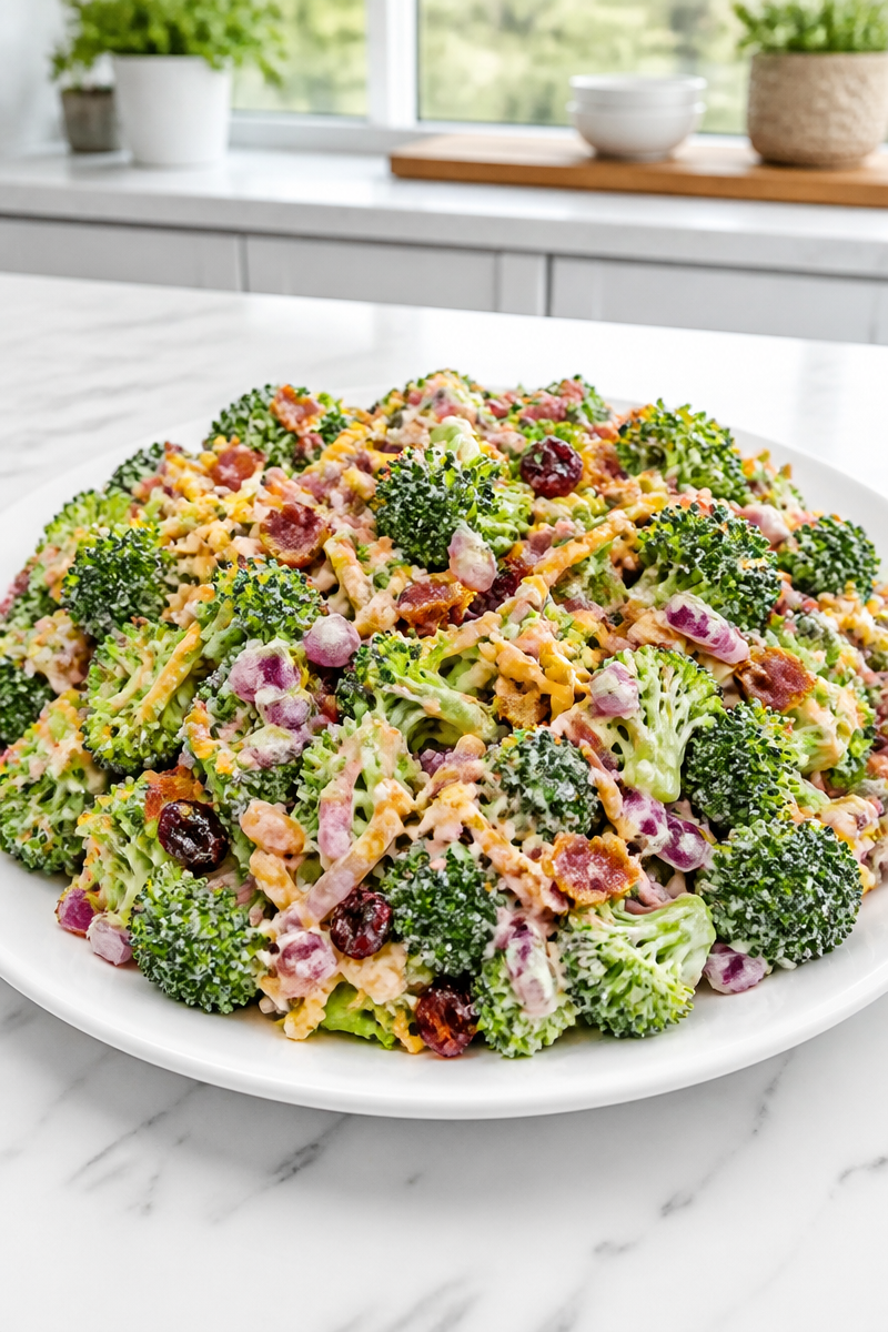 Crunchy Broccoli Bacon Salad Bowl
