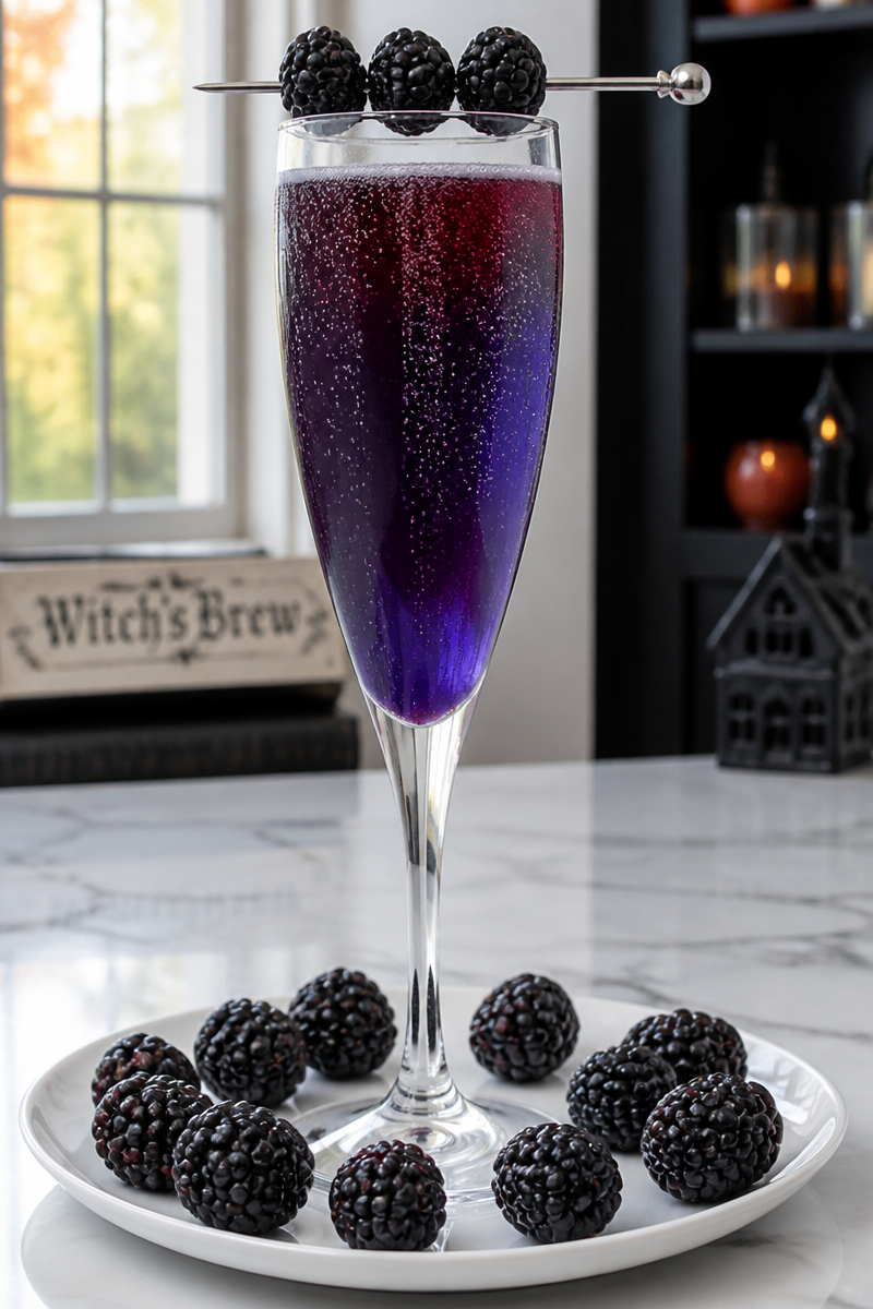 Drunk Witch Purple Sparkling Cocktail Drunk Witch Purple Sparkling Cocktail