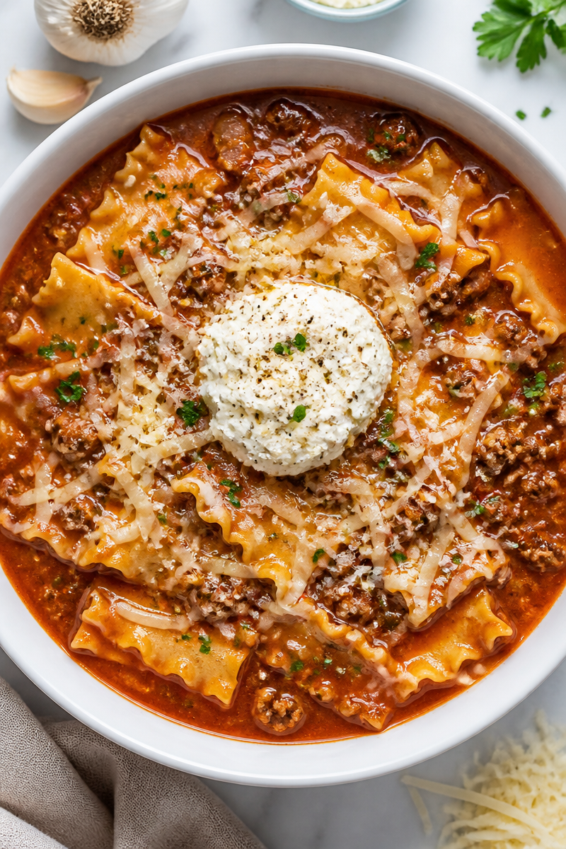Easy Lasagna Soup For Dinner Easy Lasagna Soup For Dinner