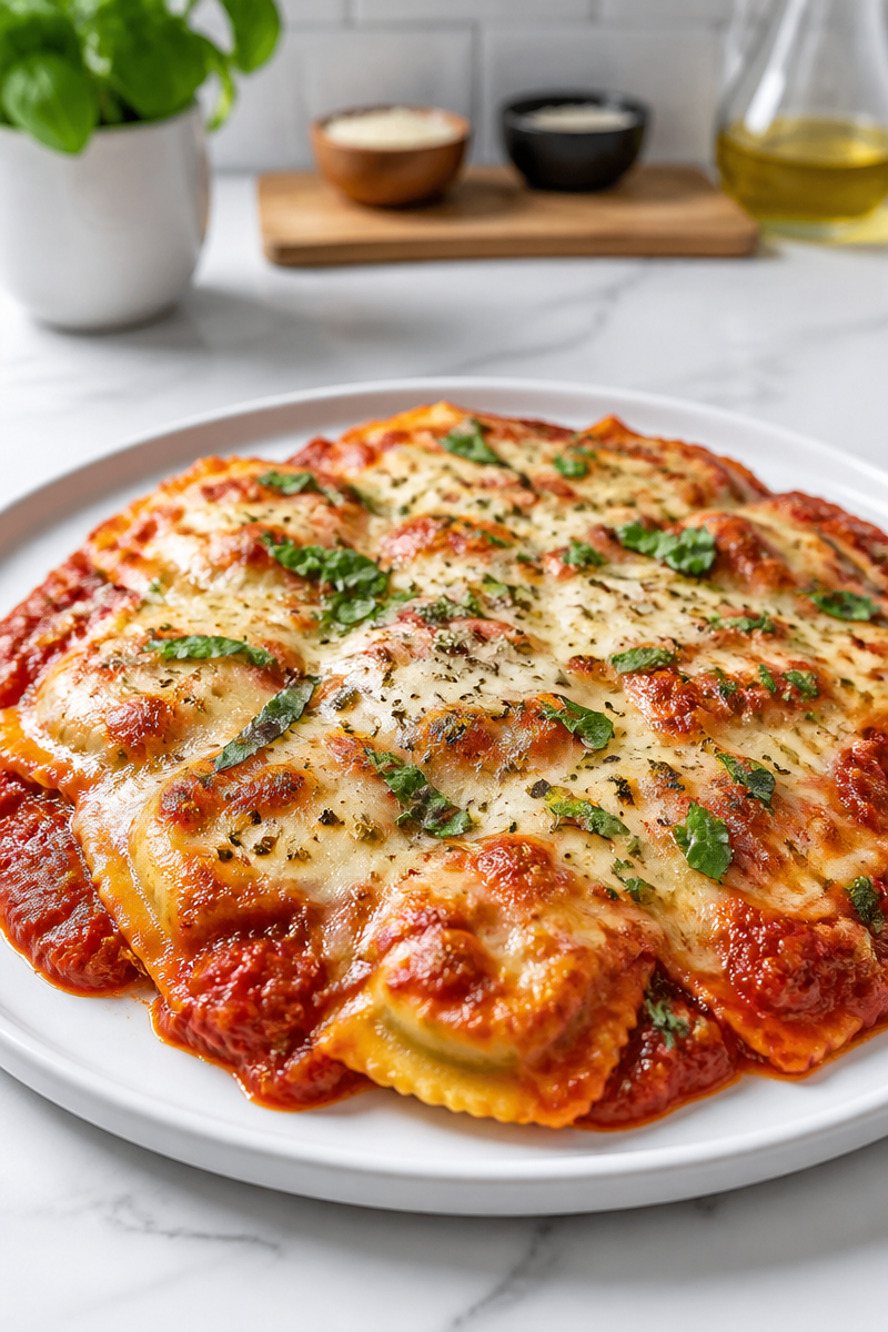 Easy Ravioli Bake Casserole Dinner