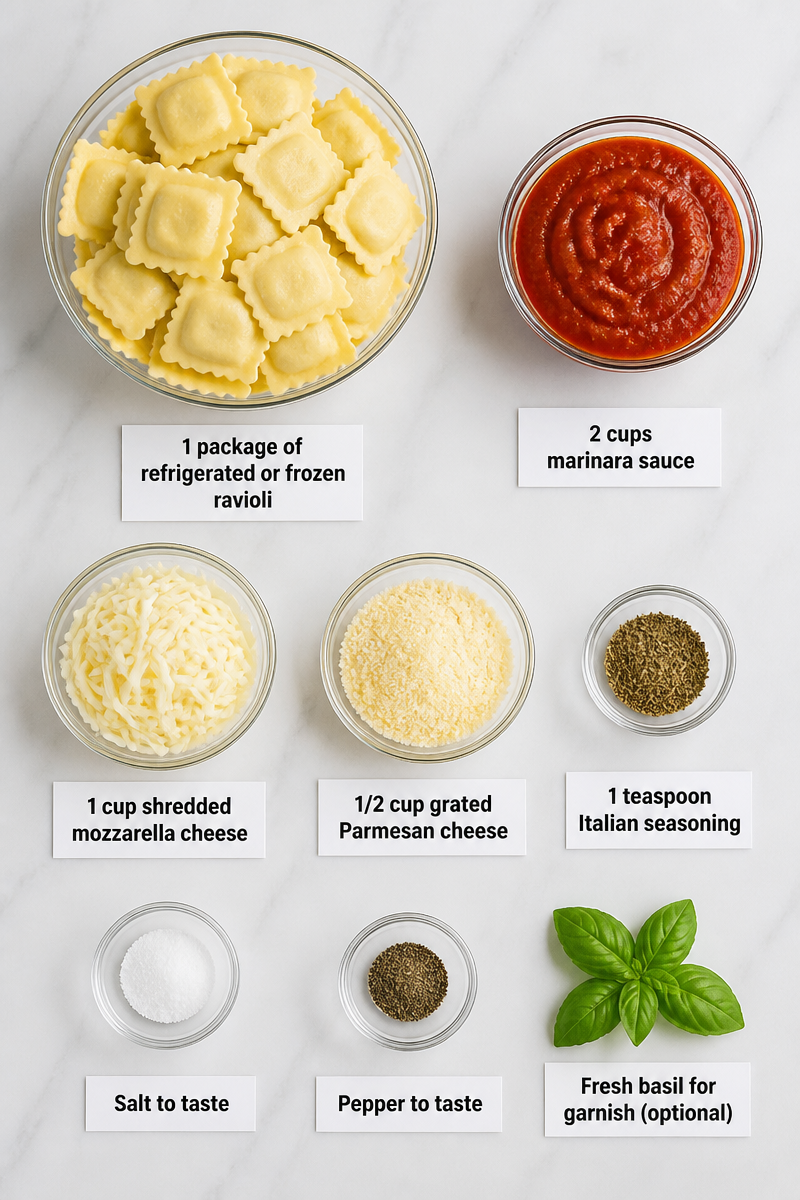 Easy Ravioli Bake Casserole Dinner