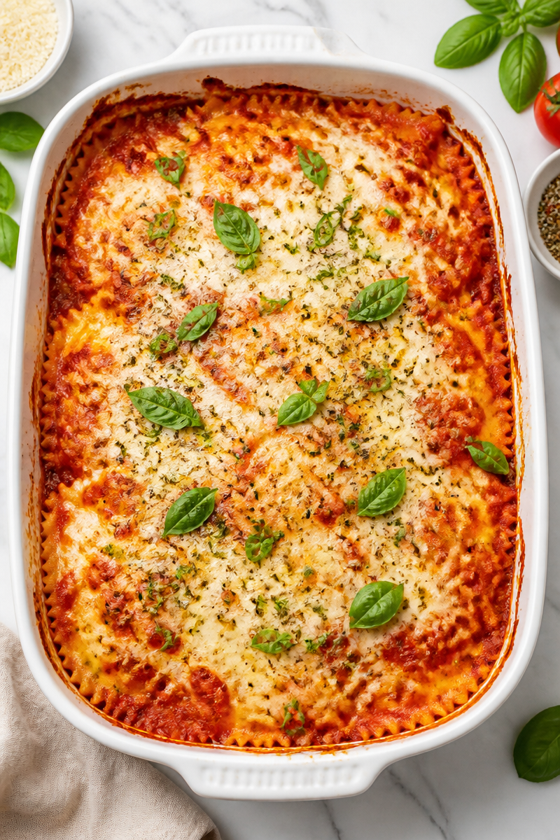 Easy Ravioli Bake Casserole Dinner