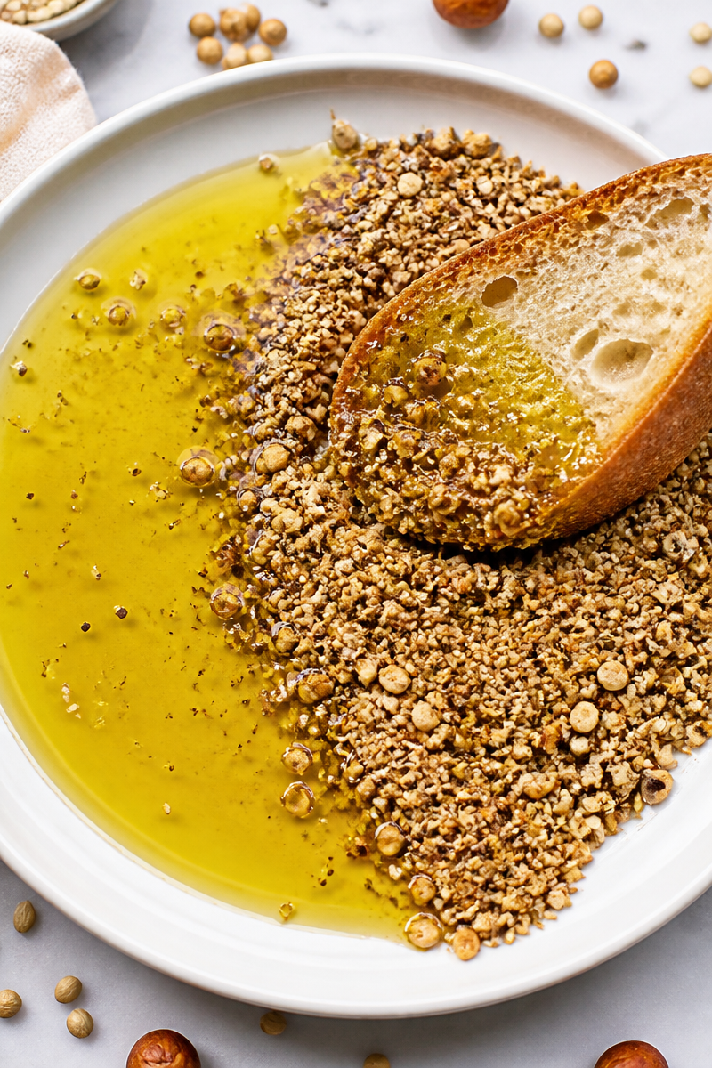 Egyptian Dukkah Spice Bread Dip