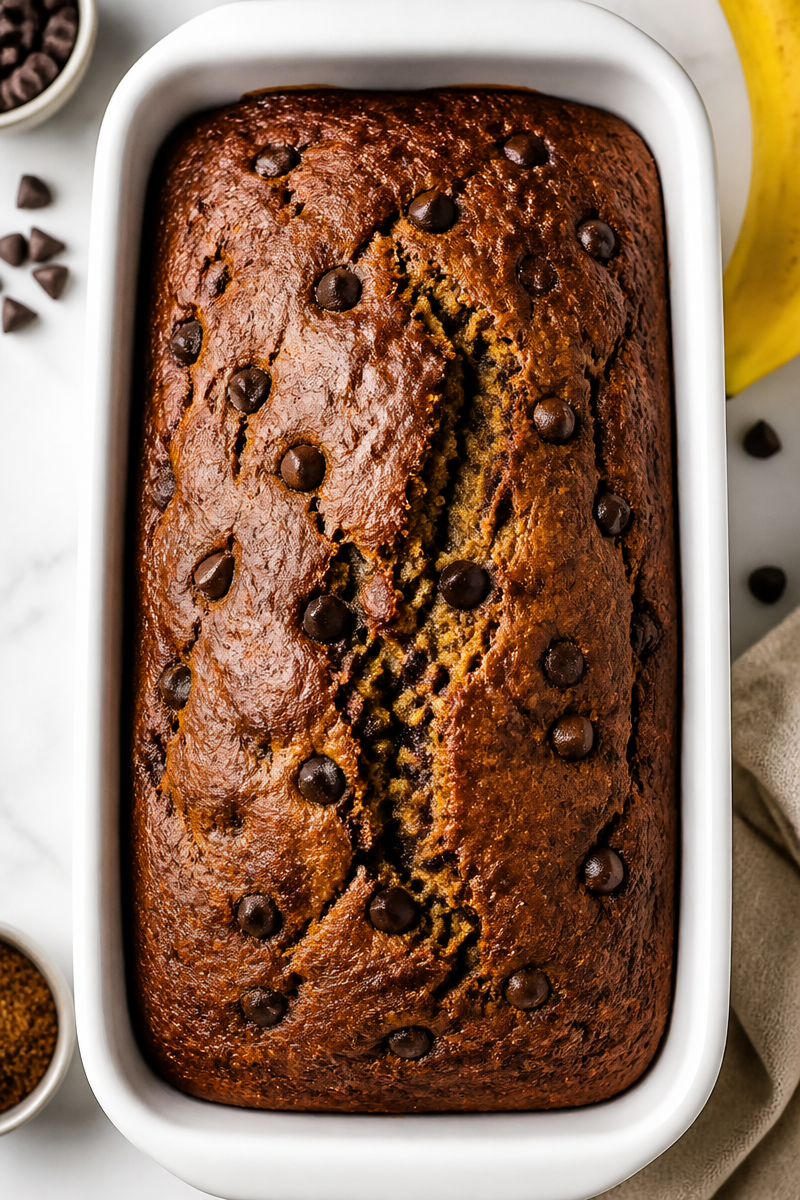 Espresso Chocolate Chip Banana Bread