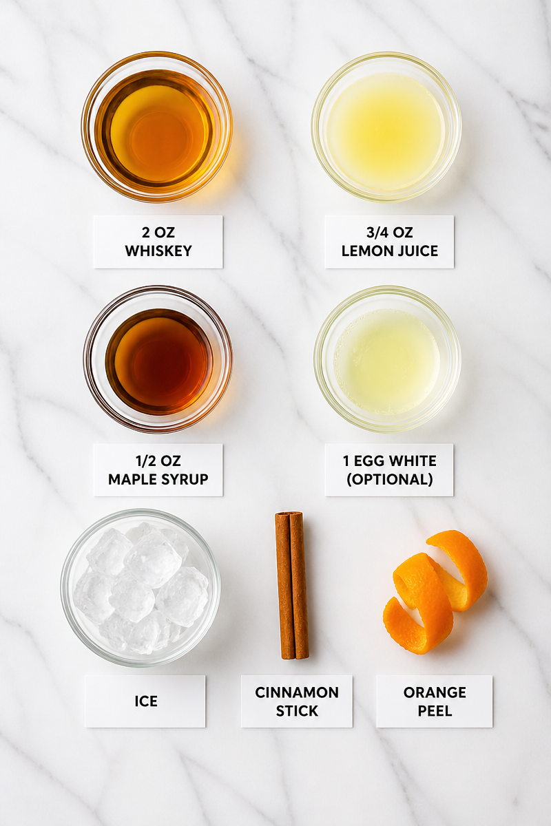 Fall Spiced Whiskey Sour Cocktail Fall Spiced Whiskey Sour Cocktail