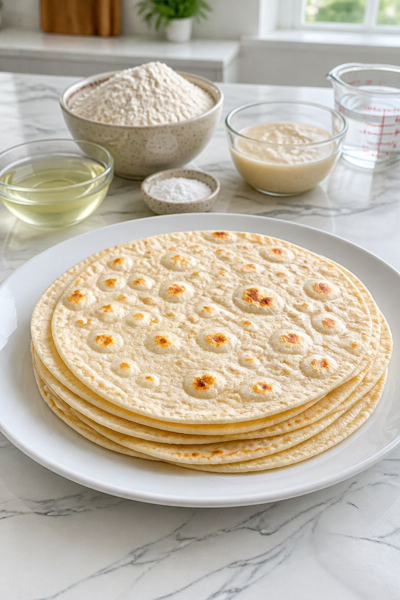 Five Minute Sourdough Flour Tortilla Dough