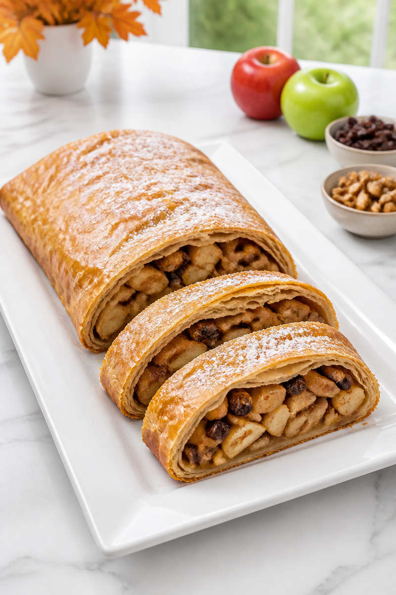 Flaky Apple Strudel For Fall Flaky Apple Strudel For Fall