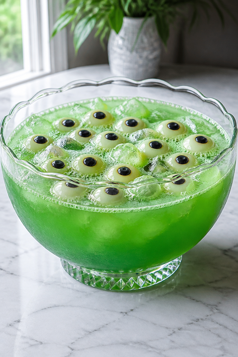 Floating Eyeball Green Halloween Punch Floating Eyeball Green Halloween Punch