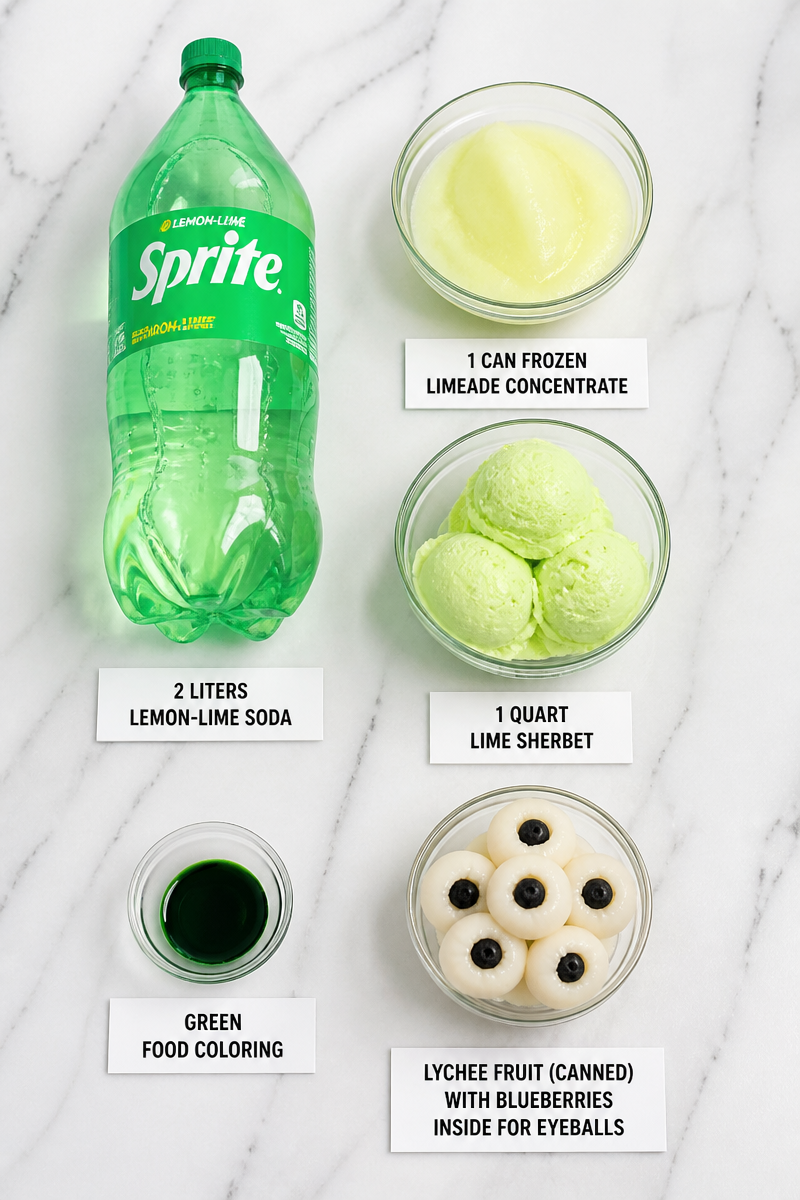 Floating Eyeball Green Halloween Punch Floating Eyeball Green Halloween Punch