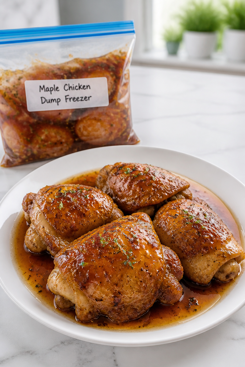 French Canadian Maple Chicken Dump Freezer French Canadian Maple Chicken Dump Freezer