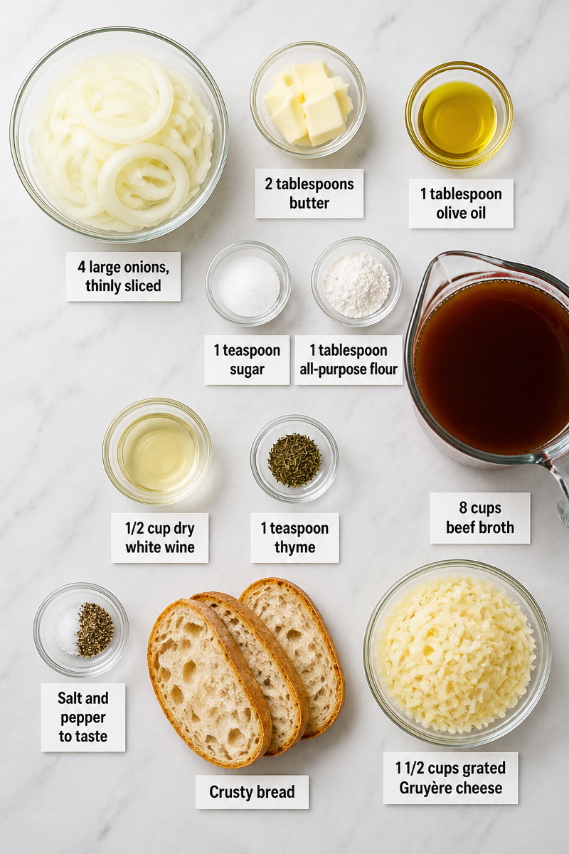 French Onion Soup Crusty Bread French Onion Soup Crusty Bread