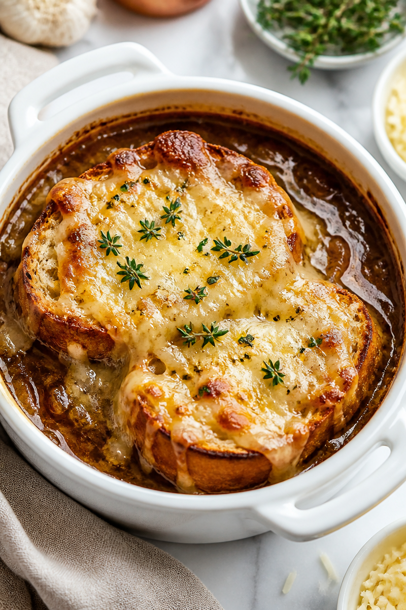 French Onion Soup Crusty Bread French Onion Soup Crusty Bread