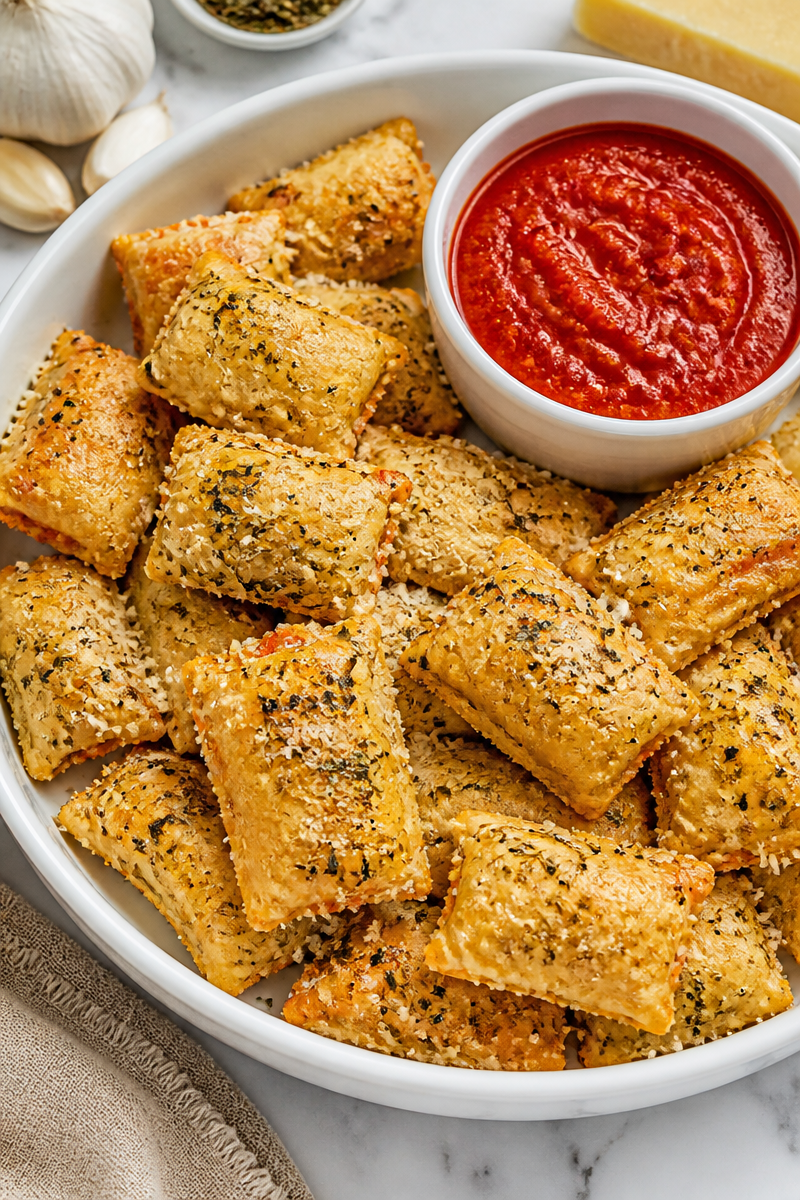 Garlic Parmesan Pizza Roll Air Fryer