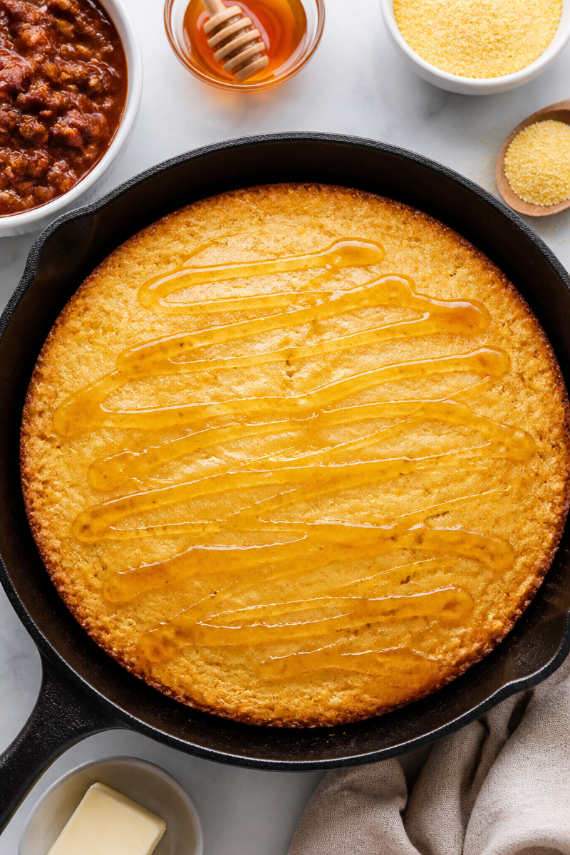 Golden Buttermilk Cornbread Skillet Honey Golden Buttermilk Cornbread Skillet Honey