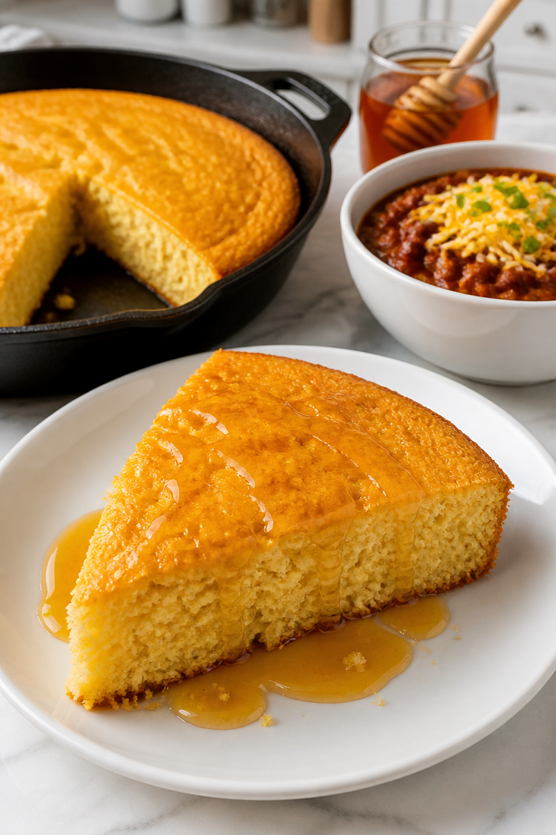 Golden Buttermilk Cornbread Skillet Honey Golden Buttermilk Cornbread Skillet Honey