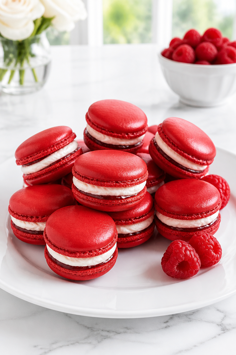 Gothic Ruby Raspberry Macaron Cookie Gothic Ruby Raspberry Macaron Cookie