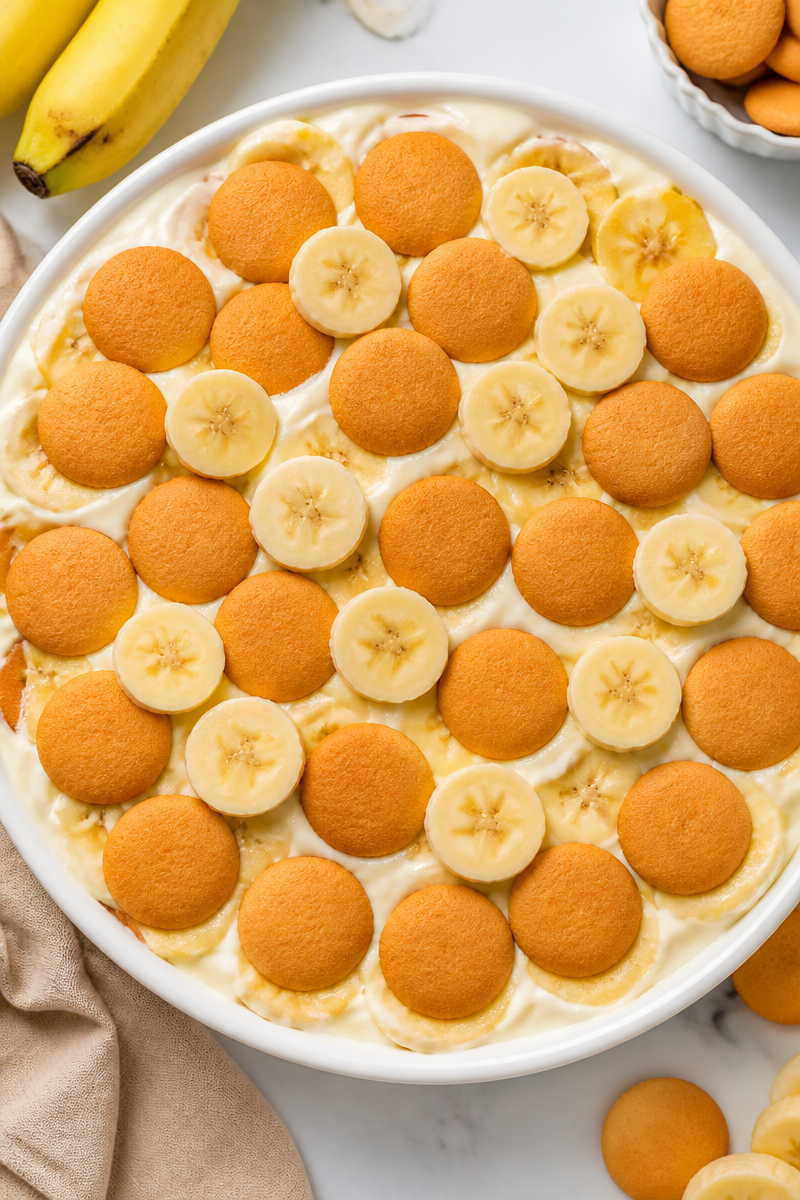 Grandma's Famous Banana Pudding Layered