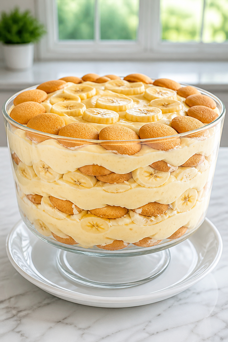 Grandma's Famous Banana Pudding Layered