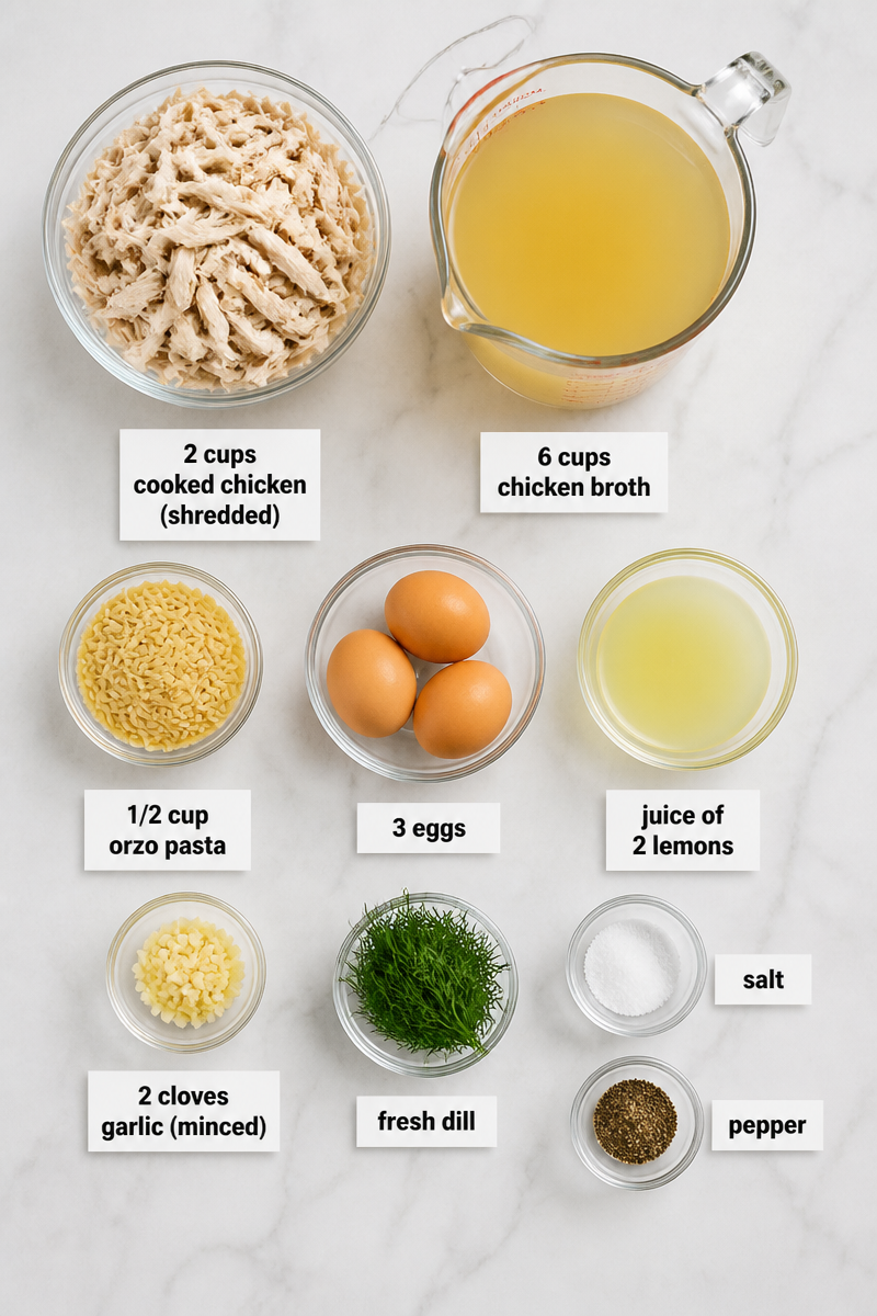 Greek Avgolemono Chicken Lemon Soup
