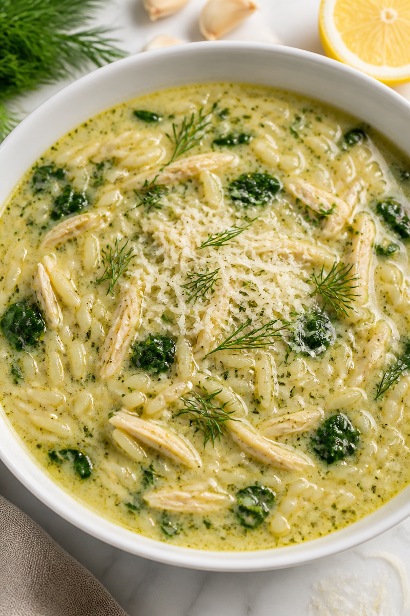 Greek Lemon Chicken Pesto Soup Greek Lemon Chicken Pesto Soup