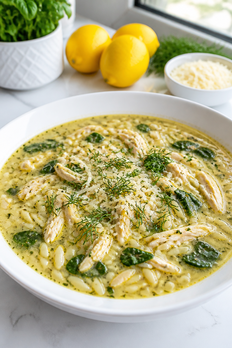 Greek Lemon Chicken Pesto Soup Greek Lemon Chicken Pesto Soup